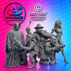 Ghostbusters Filmations – Fan Art Action Figure in Resina 3D Diorama 18 cm Grezza Non Dipinta – Assemblata – Inspired NO COLOR