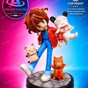 Hallo Spank Diorama Aika micia e torakiki f 20 cm an art ACTION FIGURE 3D resina