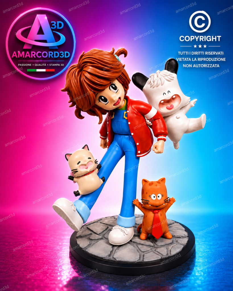 Hallo Spank Diorama Aika micia e torakiki f 20 cm an art ACTION FIGURE 3D resina