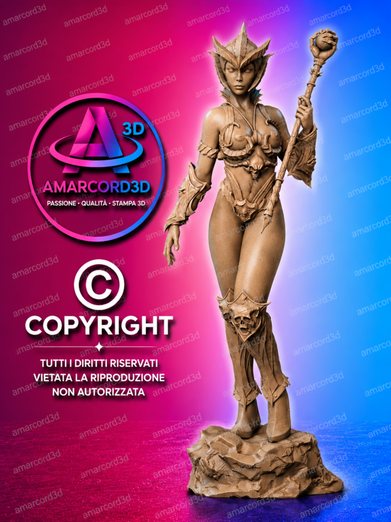 Evil-Lyn Stampa 3D 1/8 19 cm Grezza Non Dipinta – Assemblata – Inspired NO COLOR