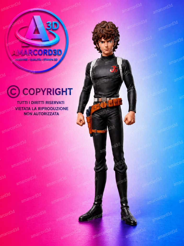 Yotaro Kid Bryger figura resina dipinto a mano - Amarcord3D