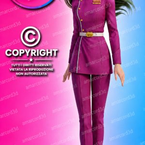 Afrodia Rose Aphrodia Baldios figura resina 18cm dipinta a mano - Amarcord3D
