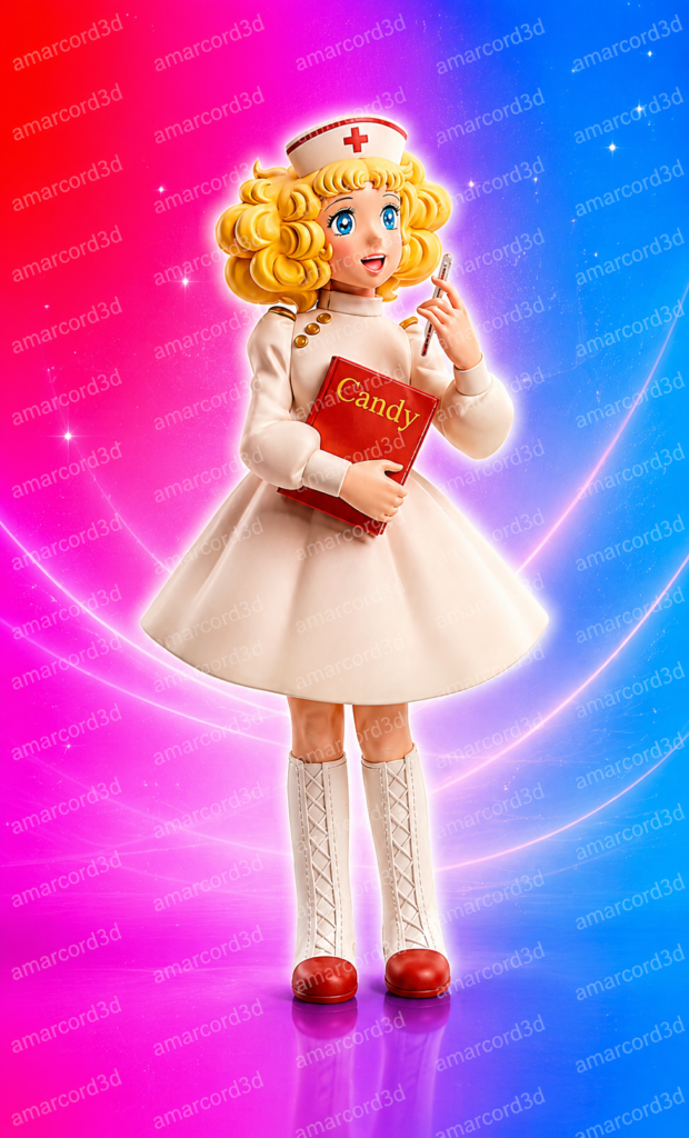 Candy Candy infermiera figura resina 18cm dipinta a mano - Amarcord3D