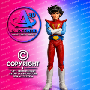 Combattler V Roy Lambert figura resina 18cm dipinto a mano - Amarcord3D