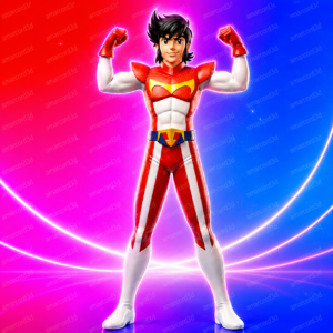 Daltanious Kento Tate v1 figura resina 18cm dipinto a mano - Amarcord3D
