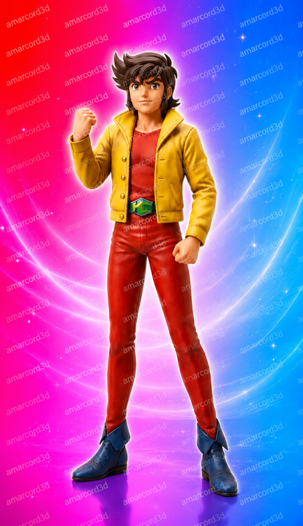 Daltanious Kento Tate v2 figura resina 18cm dipinto a mano - Amarcord3D