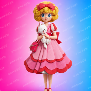 Fiorellino Giramondo figura resina 16cm dipinta a mano - Amarcord3D
