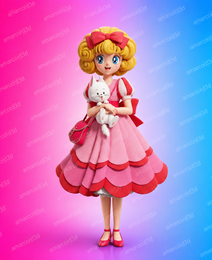 Fiorellino Giramondo figura resina 16cm dipinta a mano - Amarcord3D