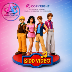 Kidd Video diorama resina 20cm dipinto a mano - Amarcord3D
