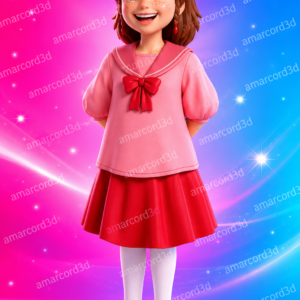 Pollyanna figura resina 16cm dipinta a mano - Amarcord3D