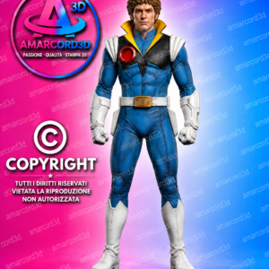 Baldios Jack Oliver figura resina 3D 19cm dipinto a mano - Amarcord3D