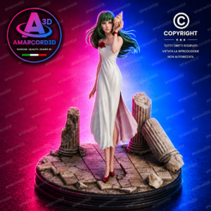 Afrodia Baldios  Rose Aphrodia versione 2 Fan Art Action Figure in Resina 3D Diorama 25 cm Dipinto a Mano