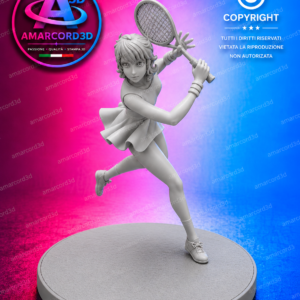 Jenny la Tennista 18 cm Grezza Non Dipinta – NO PRINT– Inspired NO COLOR - RESIN 3D