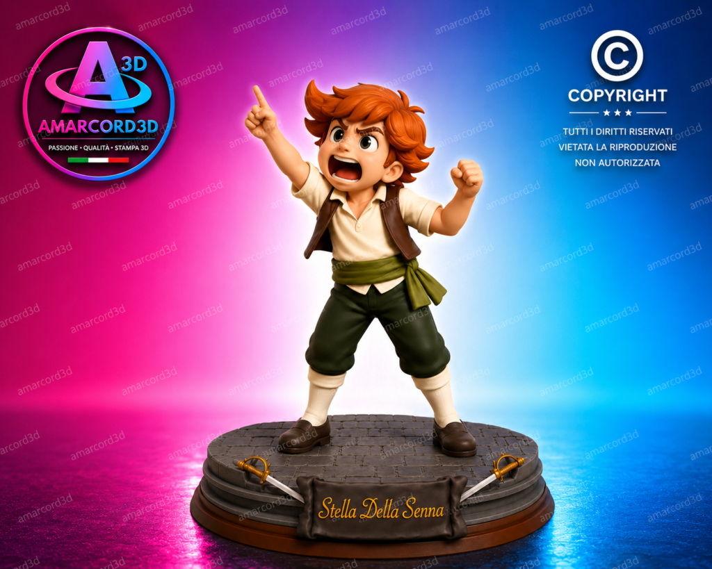 Il Tulipano Nero Danton La Stella della Senna Fan Art Action Figure in Resina 3D Diorama 16 cm Dipinto a Mano