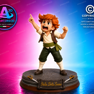 Il Tulipano Nero Danton La Stella della Senna Fan Art Action Figure in Resina 3D Diorama 16 cm Dipinto a Mano