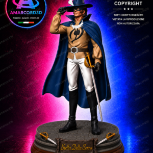 Il Tulipano Nero Robert de Vaudreuil della Senna Fan Art Action Figure in Resina 3D Diorama 18 cm Dipinto a Mano