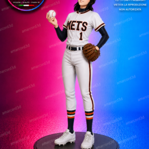 Pat La Ragazza Del Baseball Versione 2 - 18 cm Fan Art Action Figure in Resina 3D Dipinto a Mano