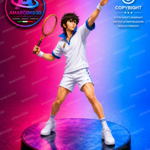 Jenny La Tennista Jeremy FAN ART ACTION FIGURES Resina Stampa 3D CUSTOM Dipinta a Mano 22 cm
