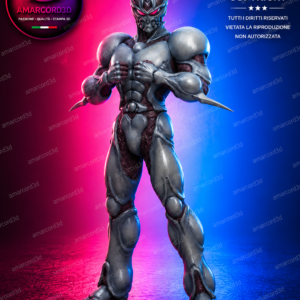 Guyver III -The Bioboosted FAN ART ACTION FIGURES Resina Stampa 3D CUSTOM Dipinta a Mano 21 cm